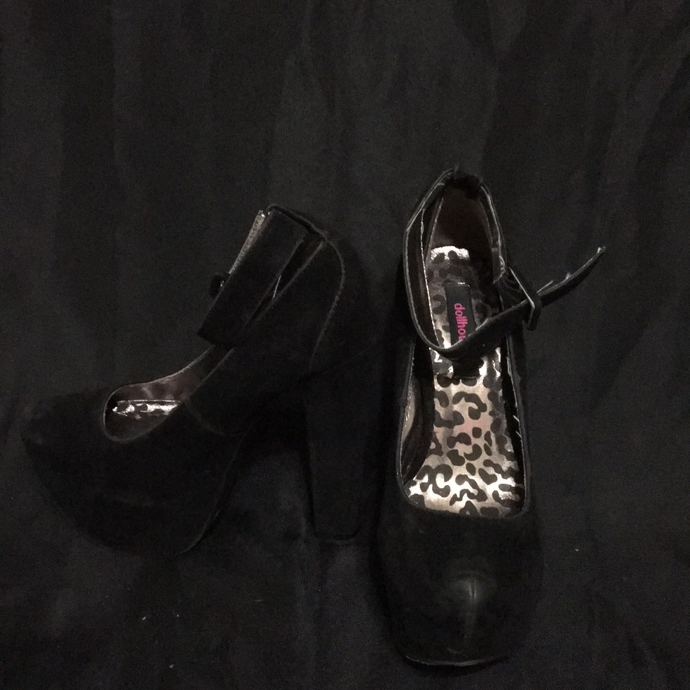 Velvet heels